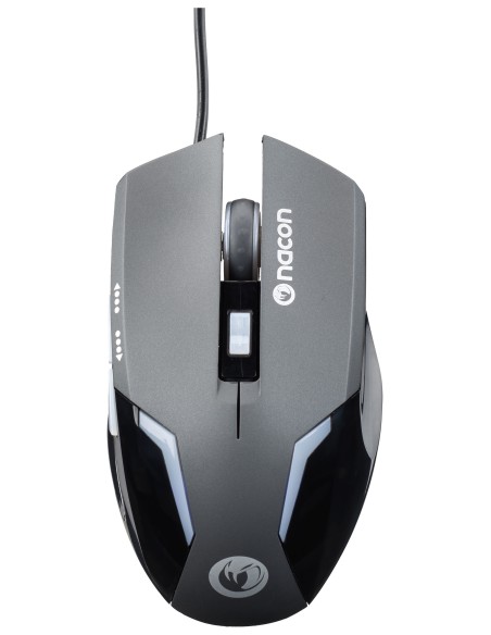 NACON PCGM-105 ratón USB Óptico 2400 DPI mano derecha