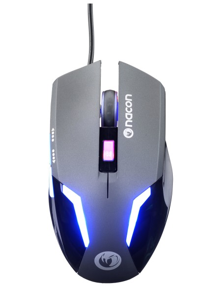 NACON PCGM-105 ratón USB Óptico 2400 DPI mano derecha