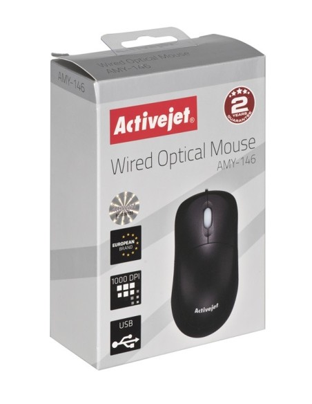 RATON OPTICO ACTIVEJET AMY-146 NEGRO