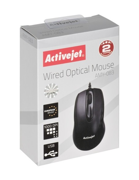 RATON OPTICO ACTIVEJET AMY-083 NEGRO