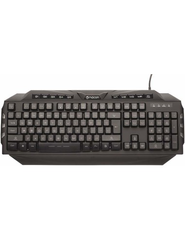 NACON CL-200 teclado USB QWERTZ Alemán Negro