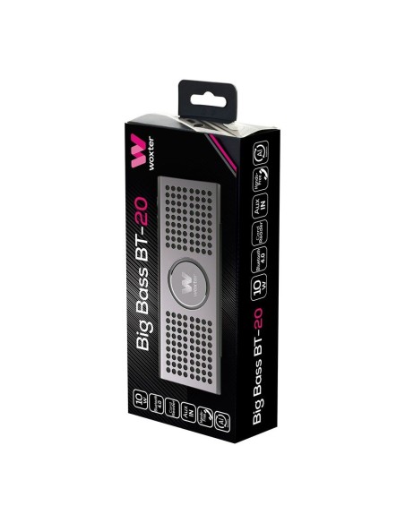 Woxter BIG BASS BT-20 10 W Altavoz portátil estéreo Negro