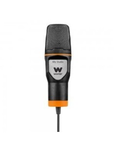 Woxter Mic-Studio Micrófono de estudio Alámbrico Negro, Naranja