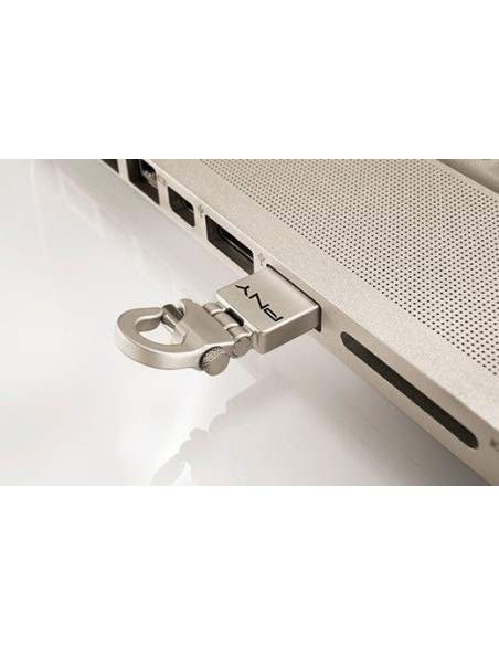 PNY 16GB Micro Hook Attaché unidad flash USB 2.0 Conector Tipo A Metálico