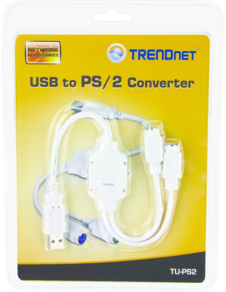 Trendnet USB-PS 2 2x 6-p Mini-DIN USB 2.0 Azul