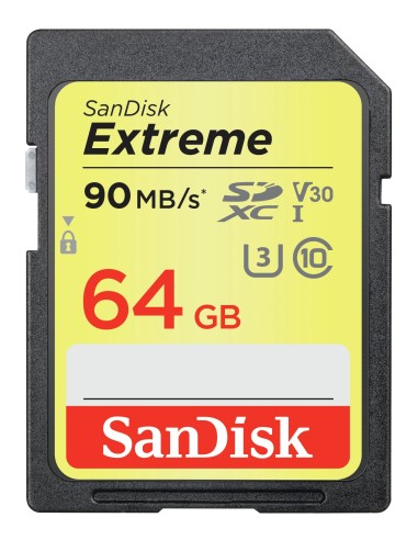 Sandisk Extreme memoria flash 64 GB SDXC Clase 10 UHS-I