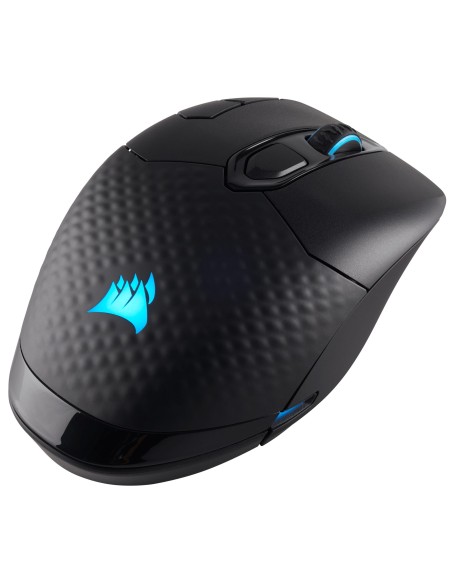 Corsair DARK CORE RGB SE ratón RF inalámbrica + Bluetooth Óptico 16000 DPI Izquierda
