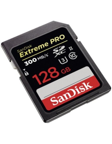Sandisk Extreme PRO, 128 GB memoria flash SDXC Clase 10 UHS-II