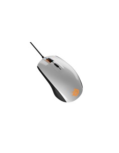 Steelseries Rival 100 ratón USB Óptico mano derecha Negro, Blanco