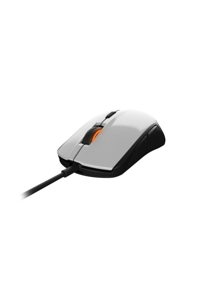 Steelseries Rival 100 ratón USB Óptico mano derecha Negro, Blanco