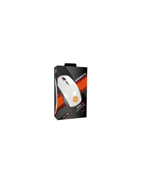 Steelseries Rival 100 ratón USB Óptico mano derecha Negro, Blanco