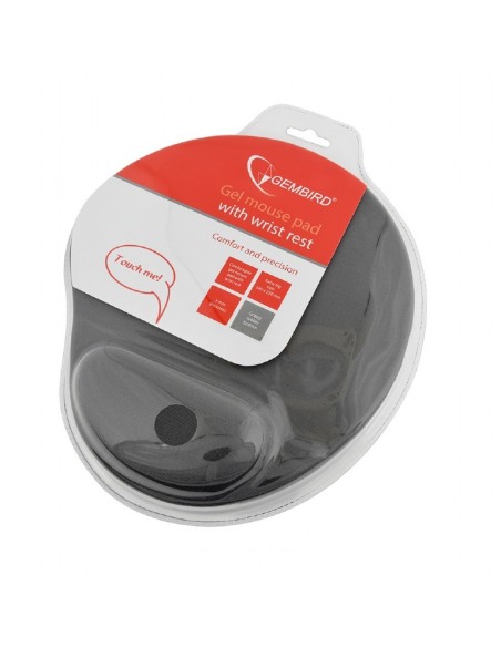 ALFOMBRILLA REPOSAMU?ECA GEL GEMBIRD GRIS MP-GEL-G