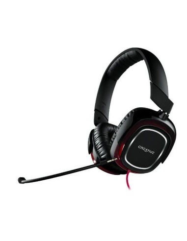 Creative Labs Draco HS880 Binaural Diadema Negro, Rojo