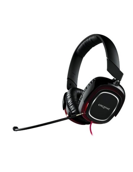 Creative Labs Draco HS880 Binaural Diadema Negro, Rojo