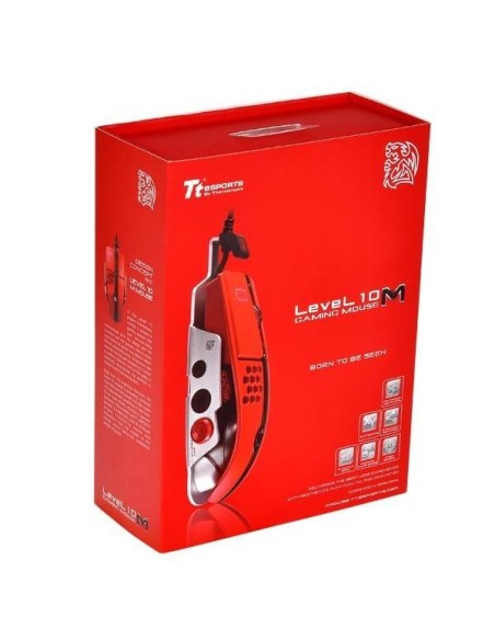 RATON GAMING TT eSPORTS LEVEL 10 M ROJO
