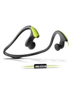 Energy Sistem Running One auriculares para móvil Binaural Banda cuello Verde Alámbrico