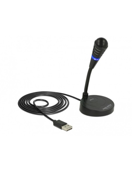DeLOCK 65868 micrófono PC microphone Alámbrico Negro