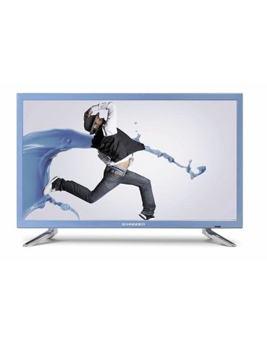 ​SCHNEIDER CONSUMER RAINBOW TV 24" LED FHD USB HDMI azul 59,9 cm (23.6") Full HD
