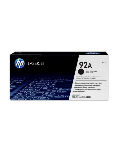 HP 92A Original Negro 1 pieza(s)