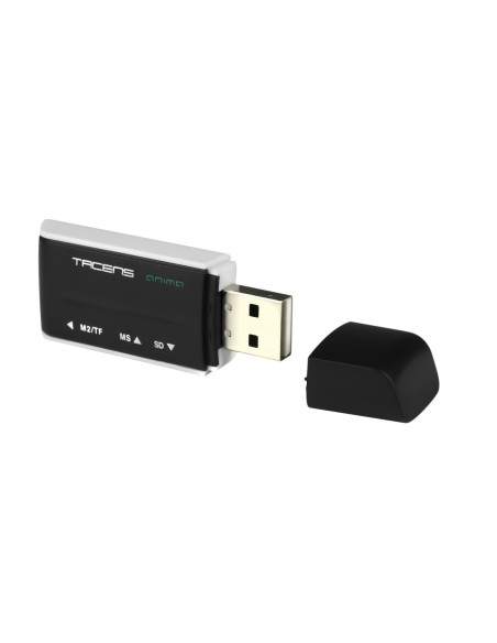 Tacens Anima ACRM1 lector de tarjeta USB 2.0 Negro, Blanco