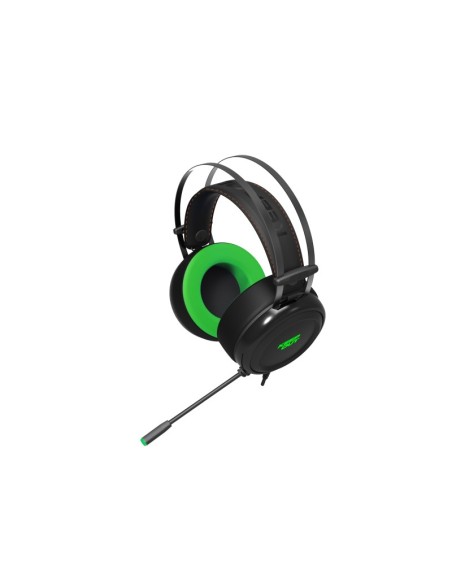 KeepOut HX10 auricular y casco Auriculares Diadema Negro, Verde