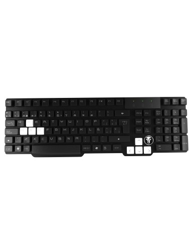 Mars Gaming MKHA0 teclado USB Negro, Blanco