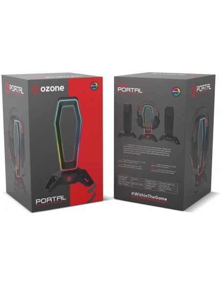 SOPORTE AURICULARES OZONE GAMING 7.1 RGB PORTAL