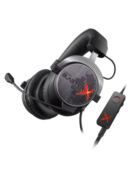Creative Labs Sound BlasterX H7 auricular con micrófono Diadema Binaural Negro