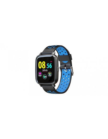 Billow XS35x reloj deportivo Negro, Azul Pantalla táctil Bluetooth
