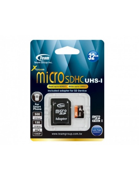 MEM MICRO SDHC 32GB TEAMGROUP UHS-I U1  CL10   ADAPTADOR 