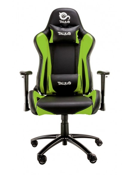 SILLA GAMING  TALIUS LIZARD 2D BASE METAL NYLON GAS CLASE4 NEGRA VERDE