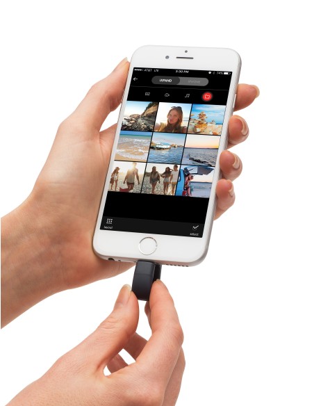 Sandisk iXpand unidad flash USB 64 GB USB Type-A   Lightning 3.0 (3.1 Gen 1) Negro, Plata