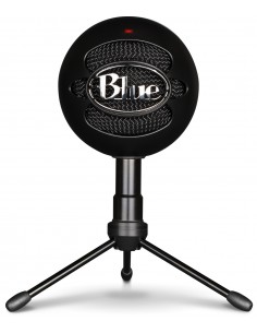 MICROFONO CON SOPORTE BLUE SNOWBALL ICE NEGRO TRIPODE USB 9