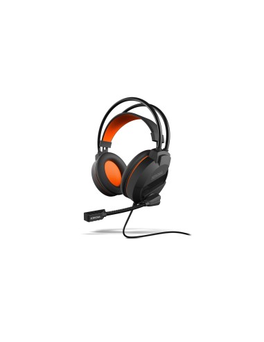 Krom Khami Binaural Diadema Negro, Naranja