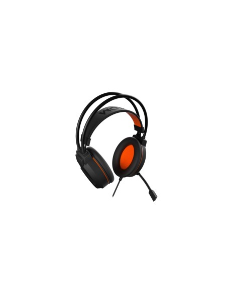 Krom Khami Binaural Diadema Negro, Naranja