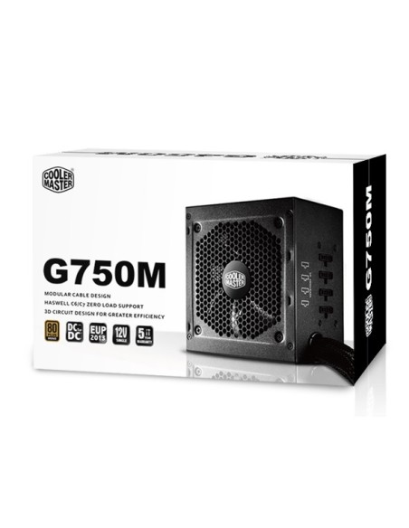 Cooler Master G750M unidad de fuente alimentación 750 W ATX Negro