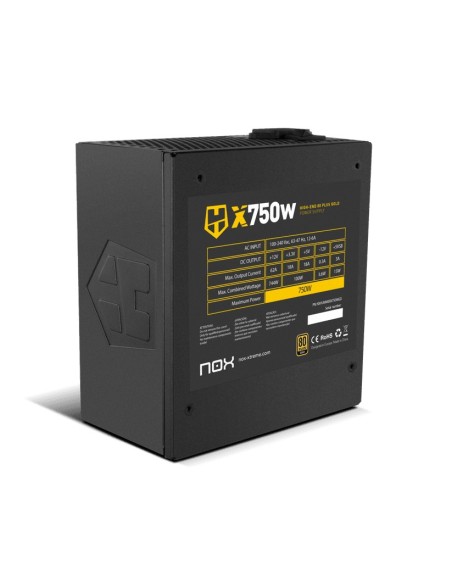 NOX Hummer X750W unidad de fuente alimentación 750 W ATX Negro