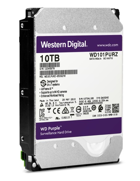 Western Digital Purple 3.5" 10000 GB Serial ATA III