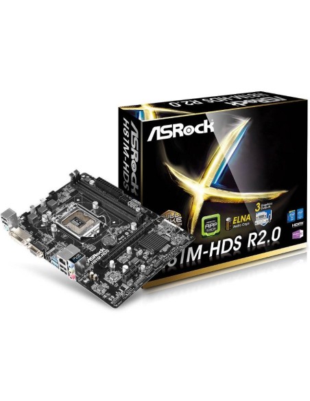 Asrock H81M-HDS R2.0 LGA 1150 (Zócalo H3) Intel® H81 ATX