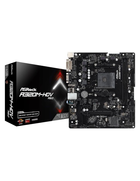 Asrock A320M-HDV R3.0 Zócalo AM4 AMD A320 Micro ATX