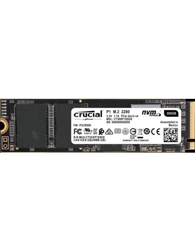 SSD CRUCIAL P1 500GB M2 PCI EXPRESS