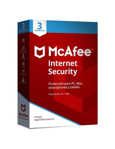 McAfee Internet Security 2019 Español Licencia básica 3 licencia(s) 1 año(s)
