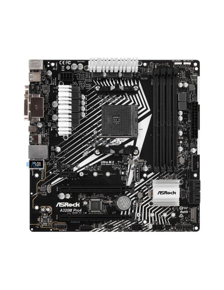 Asrock A320M Pro4 R2.0 AMD Promontory A320 Zócalo AM4 micro ATX