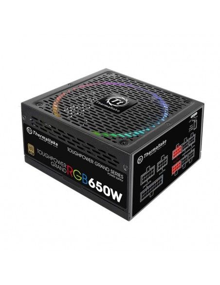 Thermaltake Toughpower Grand RGB 650W Gold (RGB Sync Edition) unidad de fuente de alimentación 24-pin ATX ATX Negro