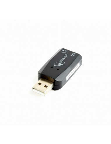 Gembird SC-USB2.0-01 cable gender changer 2 x 3,5mm Negro