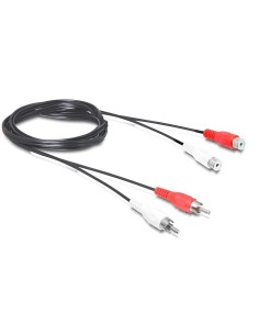 DeLOCK 84005 cable de audio 5 m 2 x RCA Negro