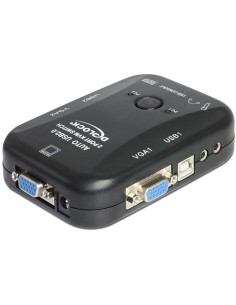 DeLOCK 11348 interruptor KVM Negro