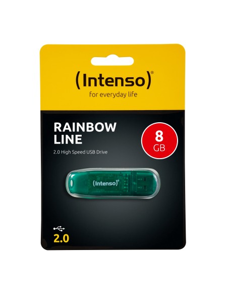 Intenso Rainbow Line unidad flash USB 8 GB USB tipo A 2.0 Verde