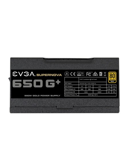 EVGA SuperNOVA 650 G1+ unidad de fuente de alimentación 650 W 24-pin ATX ATX Negro