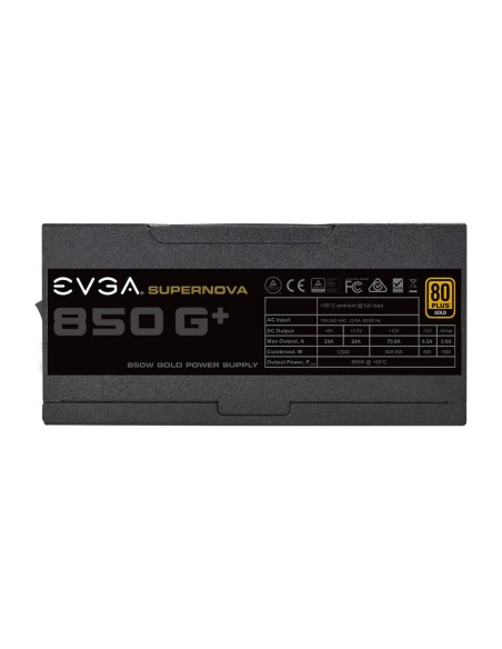 EVGA SuperNOVA 850 G1+ unidad de fuente de alimentación 850 W 24-pin ATX ATX Negro